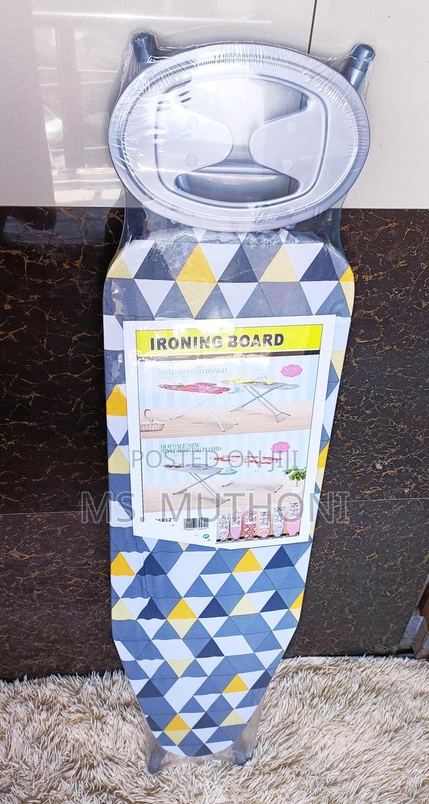 Foldable Ironing Board Featuring a Patterned Board - thumbnail 2