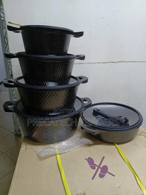 Granite Finish Cookware Set – Durable Easy to Clean - main view