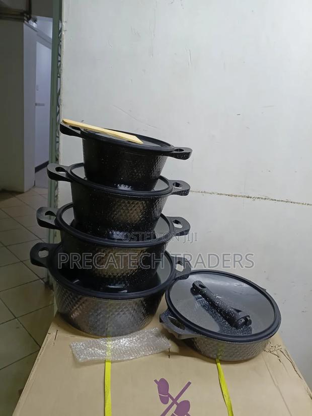 Granite Finish Cookware Set – Durable Easy to Clean - thumbnail 2