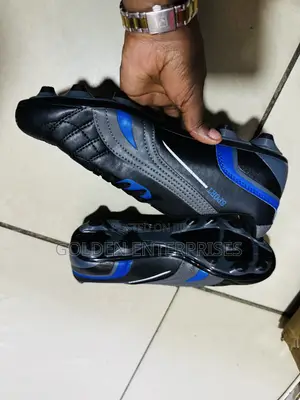 Black Blue Football Boots/Cleats 36-45