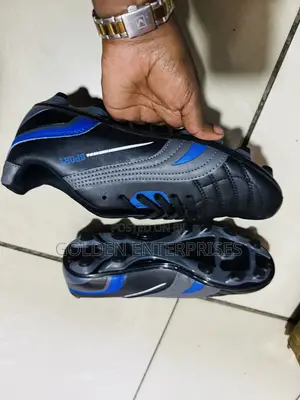 Black Blue Football Boots/Cleats 36-45