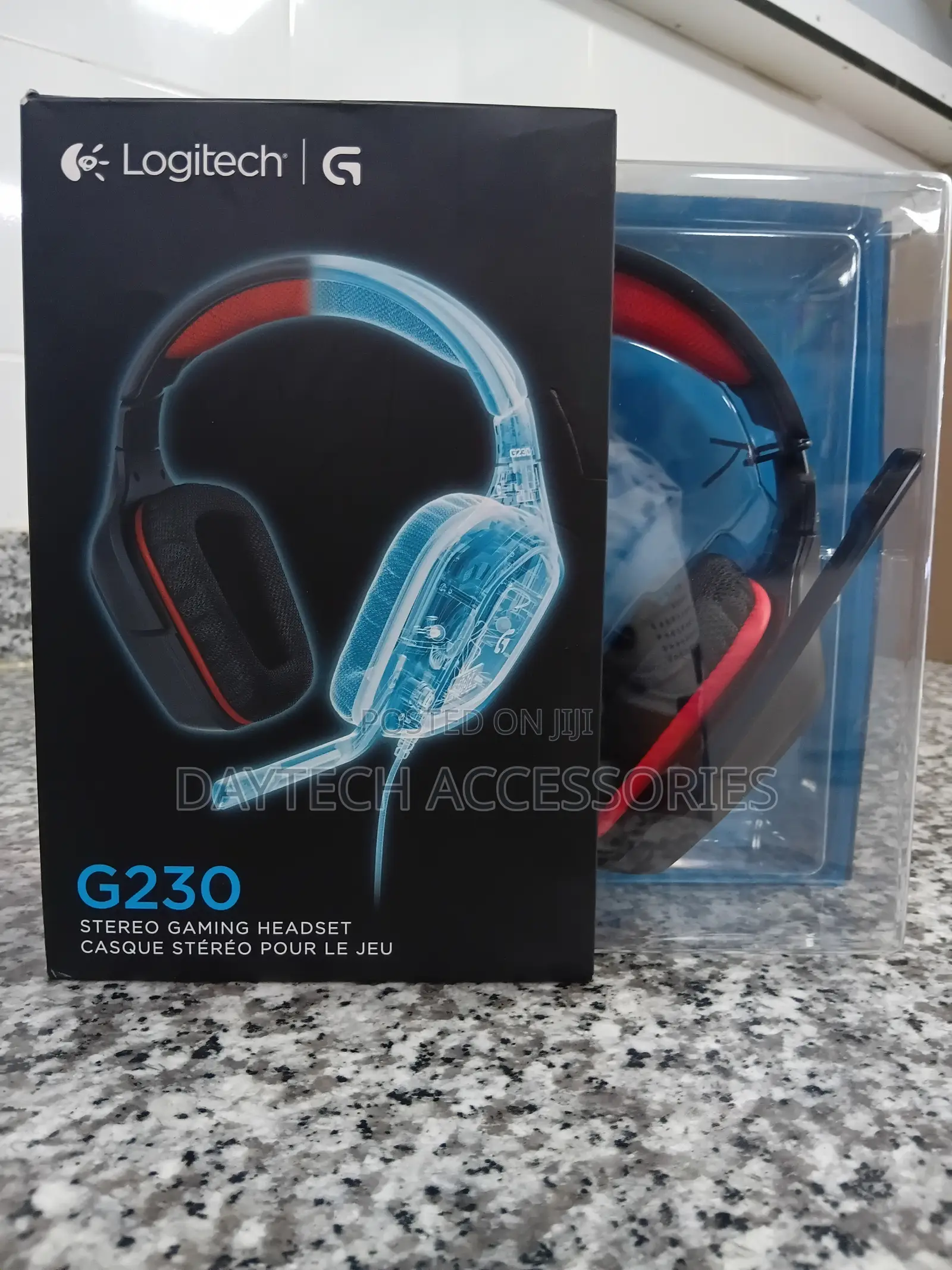 The Logitech G230 Wired Stereo Gaming Headset - Black/Red