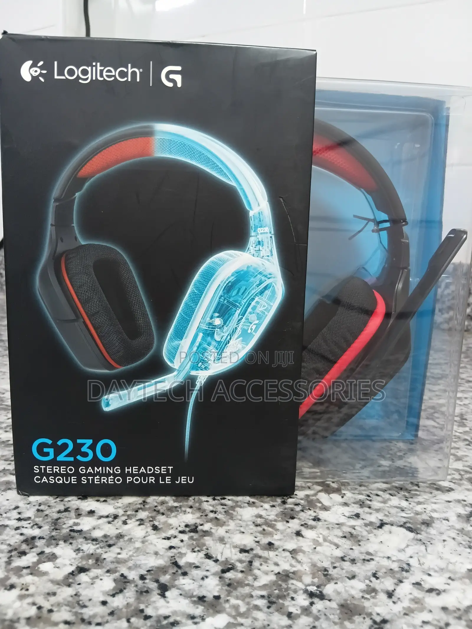 The Logitech G230 Wired Stereo Gaming Headset - Black/Red