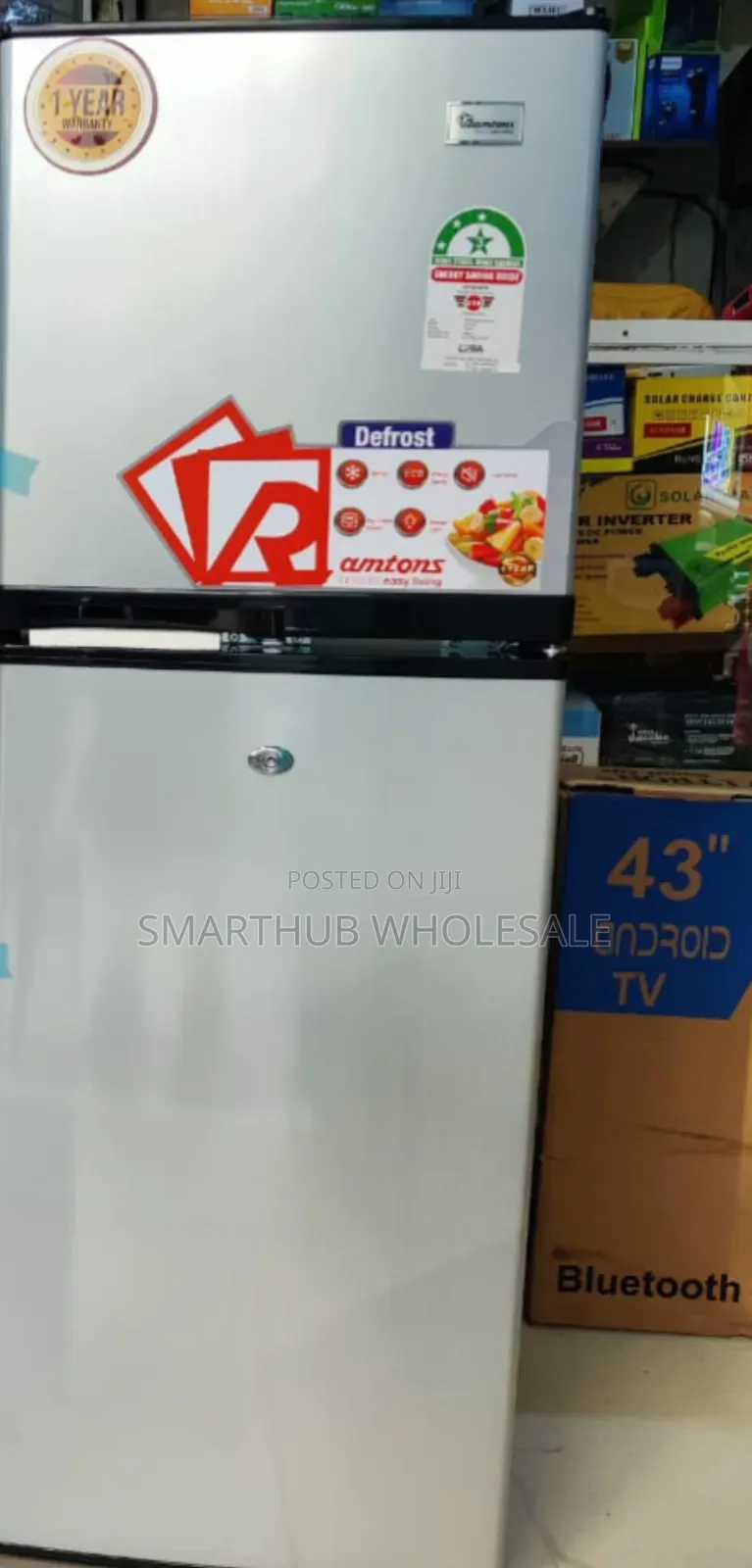 *Ramtons Fridge Double Door 138Litres RF349 _3star Rating_