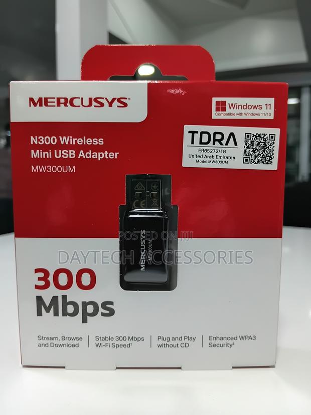 Mercusys N300 Wireless Mini USB Wifi Adapter (Model MW300UM). - thumbnail 3
