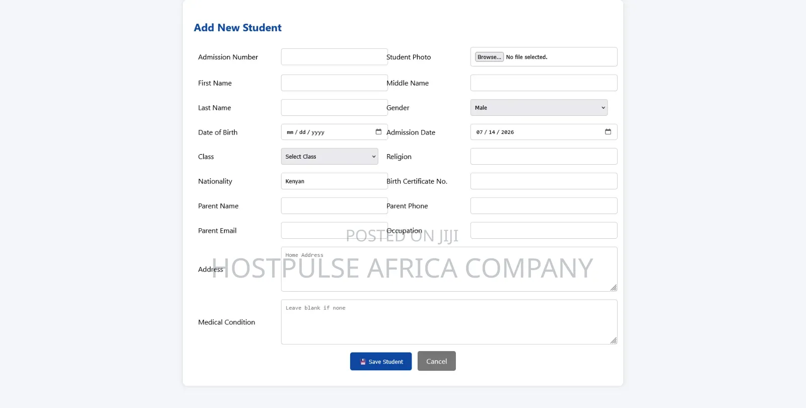 Hostpulse Smart School Management System