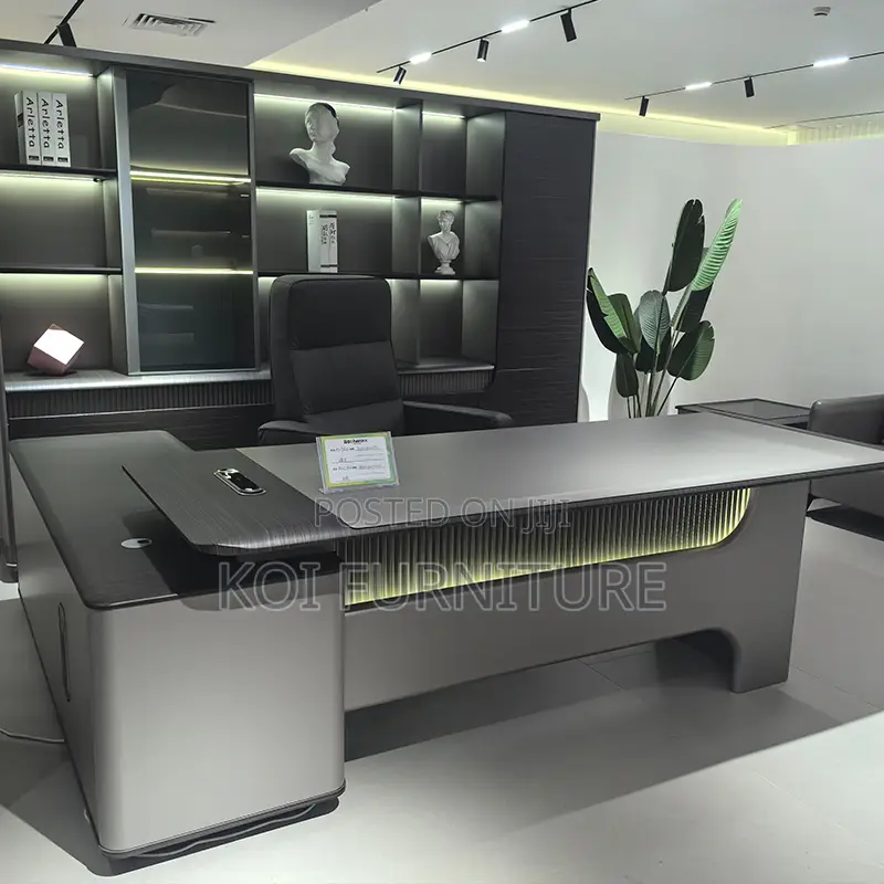 Office Desk; 2.4 Meters Modern Metal Executive CEO Office Desk