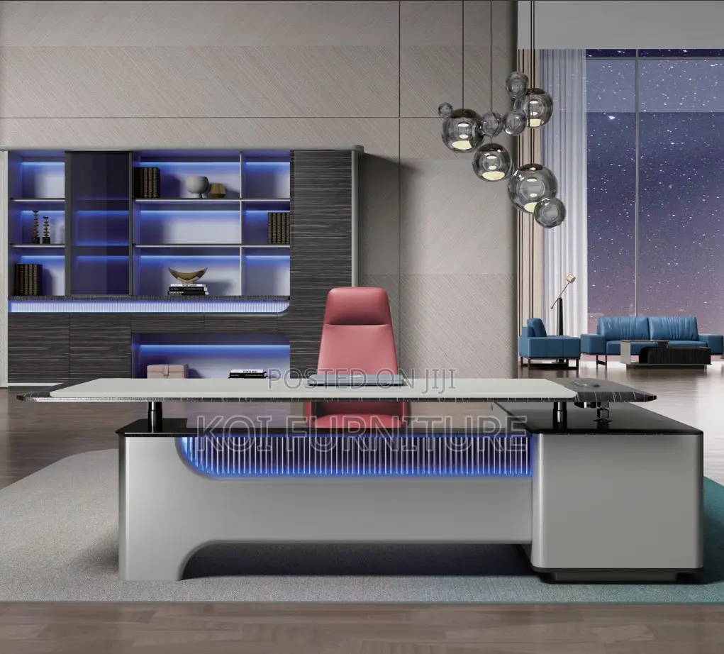 Office Desk; 2.4 Meters Modern Metal Executive CEO Office Desk