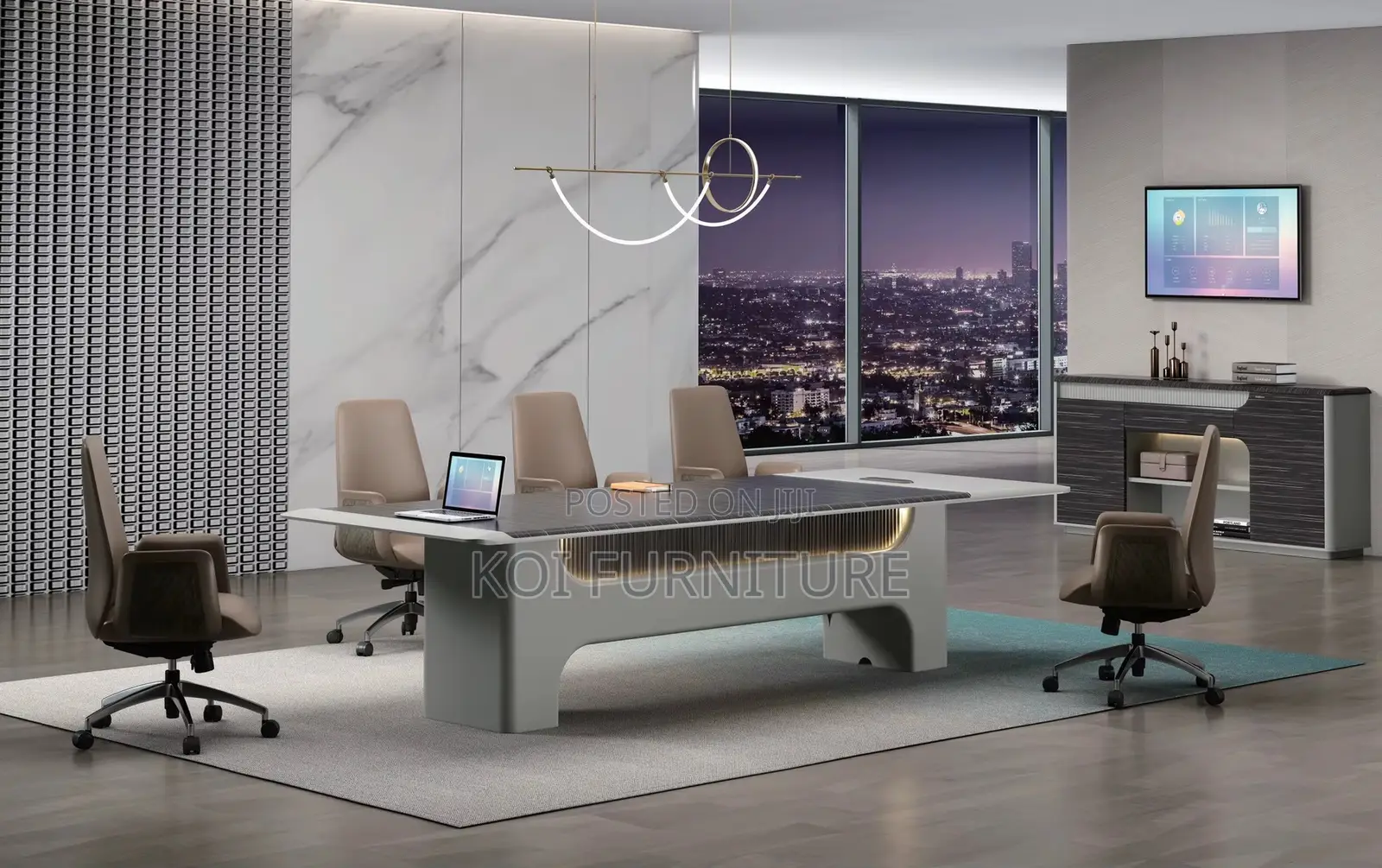 Office Desk; 2.4 Meters Modern Metal Executive CEO Office Desk