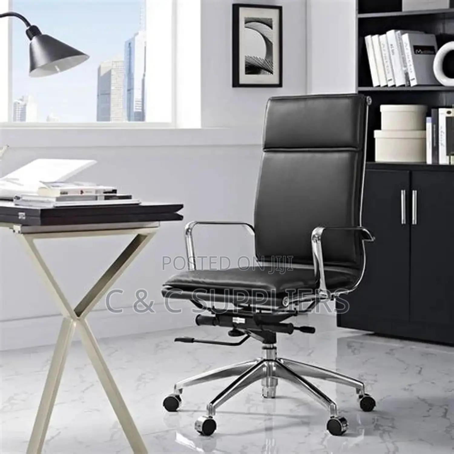 Ergonomic PU Leather Computer Chair