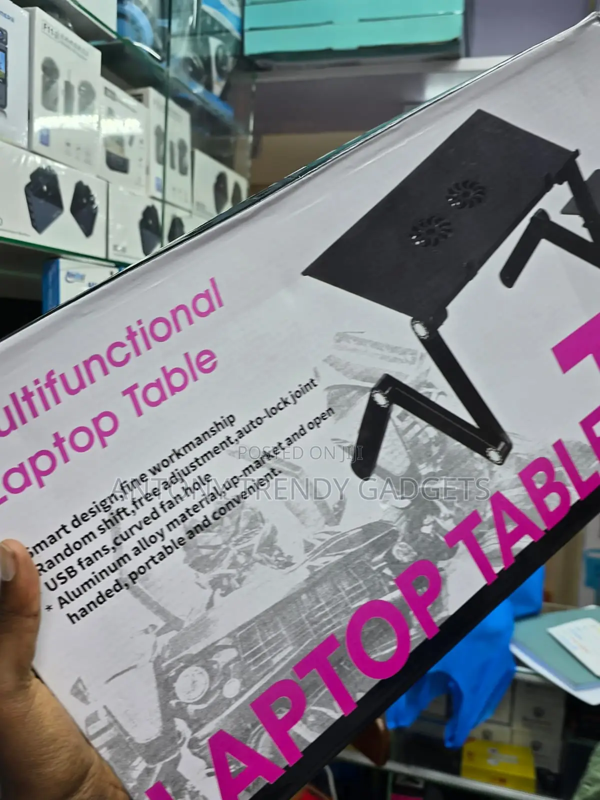 T8 Adjustable Laptop Stand Desk 360° Foldable Aluminum