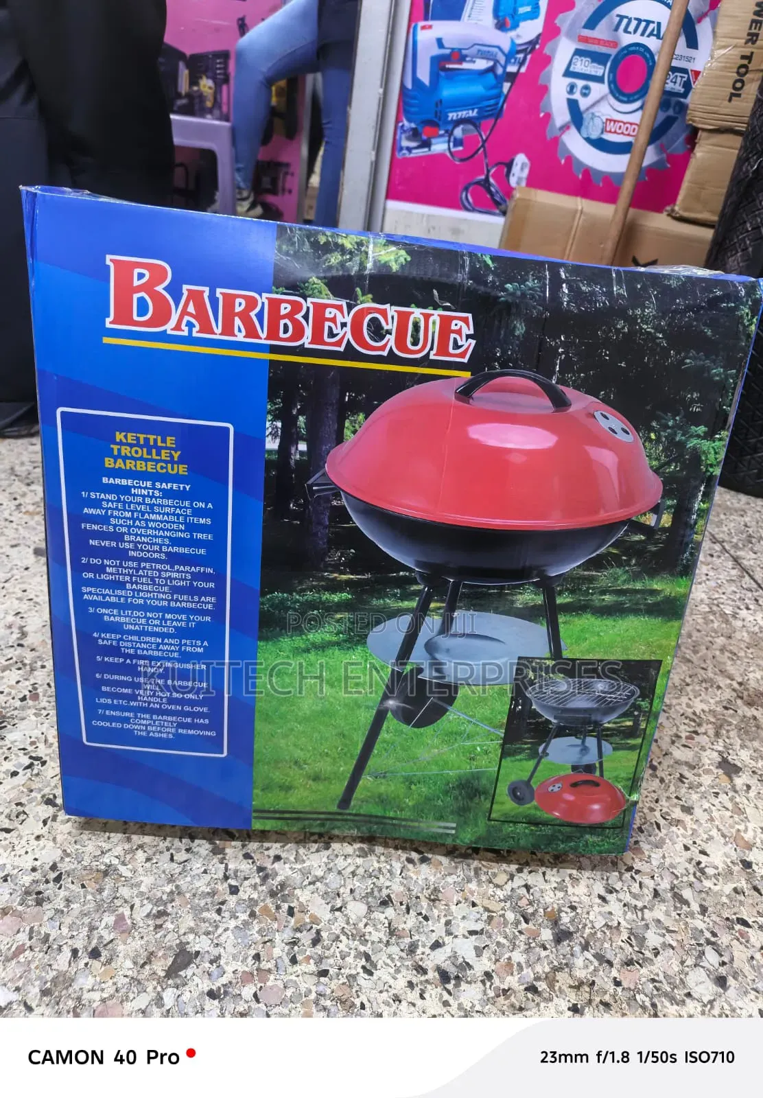 Charcoal Kettle Grill/ Kettle Trolley Barbecue