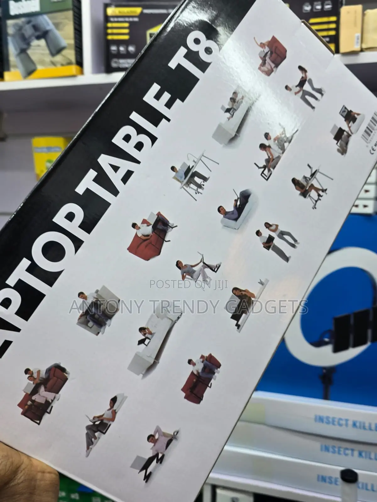 T8 Aluminum Laptop Stand Table With Mouse Pad USB Fans