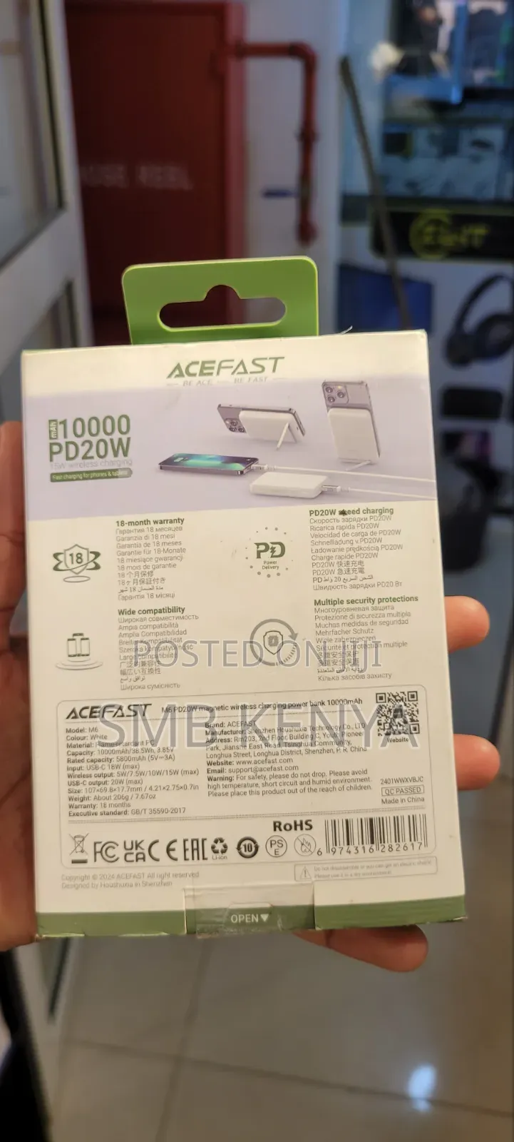 Acefast PD 20W Magnetic Wireless Charging Powerbank 10,000mah-M6