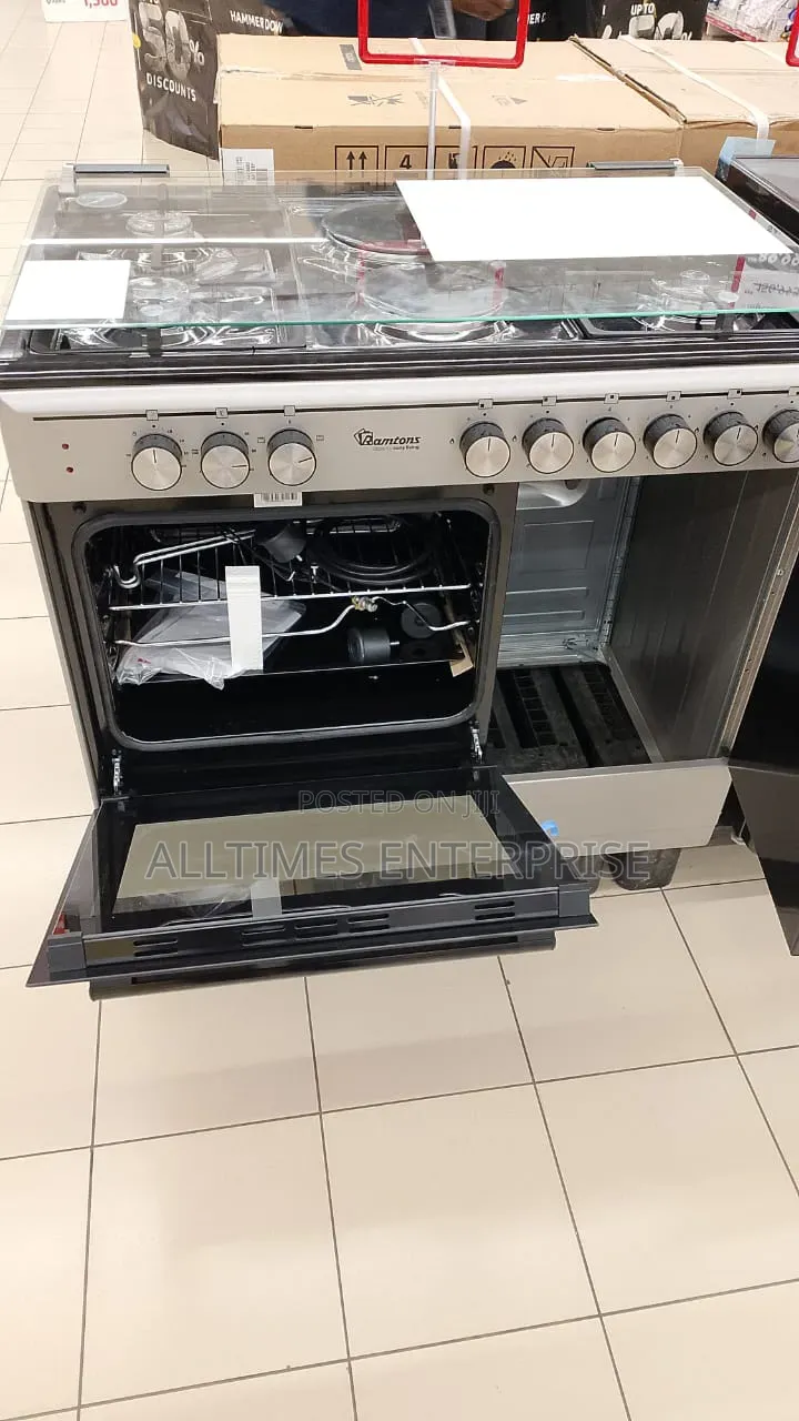 Ramtons RF/496- 60*90 Stainless Steel Cooker With Gas Compartment