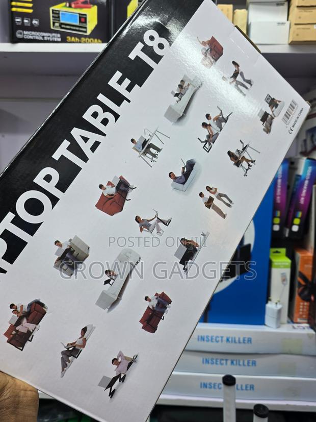 T8 Foldable Laptop Desk 360° Adjustable With Mouse Tray - thumbnail 2