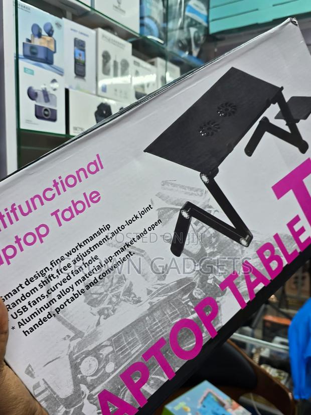 T8 Multifunction Laptop Stand Aluminum Foldable Desk - thumbnail 3