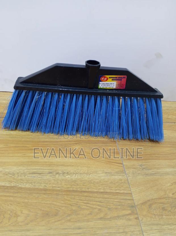 Algi Straight Broom Soft Long Bristles - Blue