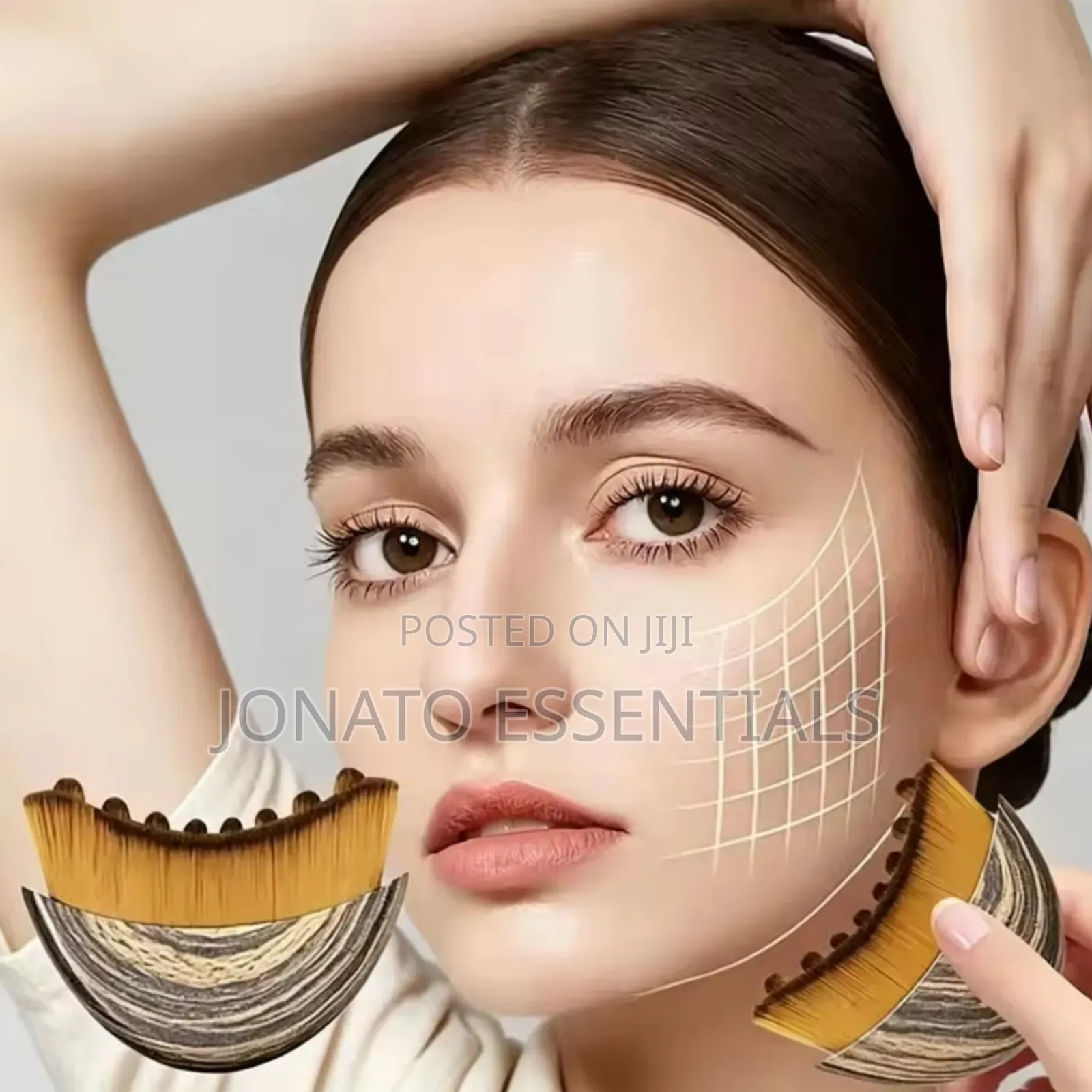 Lymphatic Drainage Face Contour Brush for Glowing Sculpted Skin