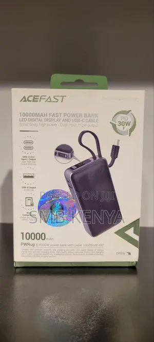 Power Bank With Type-C Cable PD30W 10000mAh - Acefast M7
