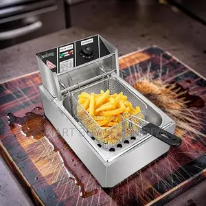 Heavy- Duty 4l/6l/10l Electric Single Tank Stainless Steel Deep Fryer