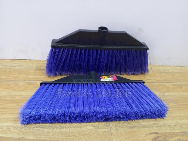 Algi Straight Broom Soft Long Bristles - Purple - main view