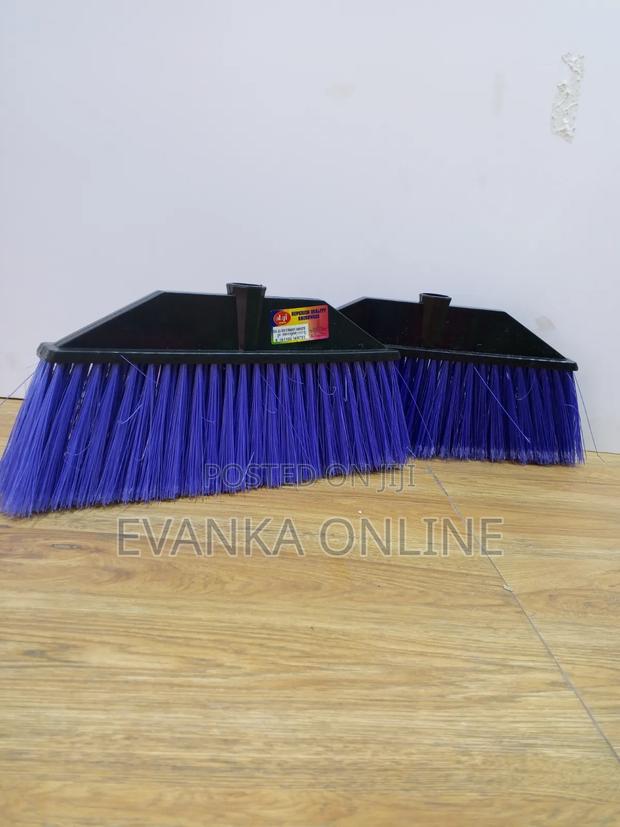 Algi Straight Broom Soft Long Bristles - Purple - thumbnail 2