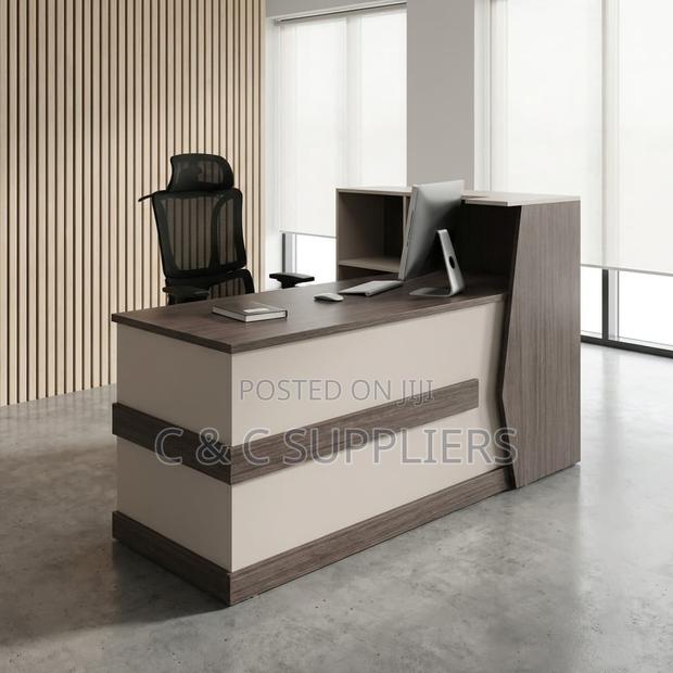Modern Office Reception Desk-2400mm - thumbnail 2
