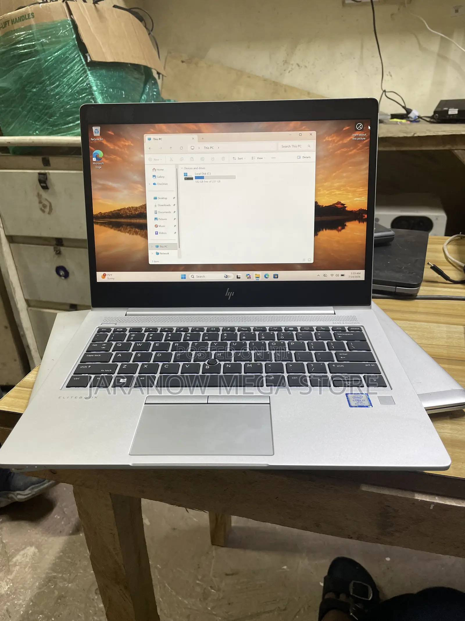 Laptop HP EliteBook 830 G5 16GB Intel Core i7 SSD 256GB