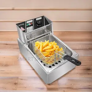 High Power 4l/6l/10l Electric Single Tank Stainless Steel Deep Fryer