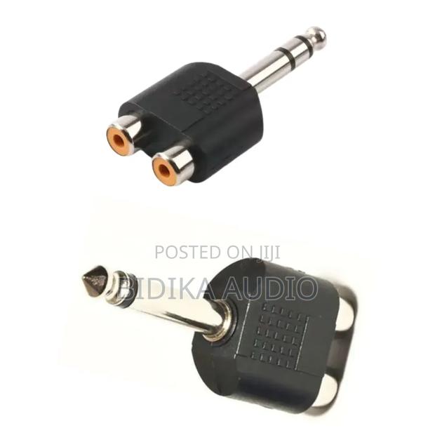 Audio Jack Converter 2 RCA Female TO Mono