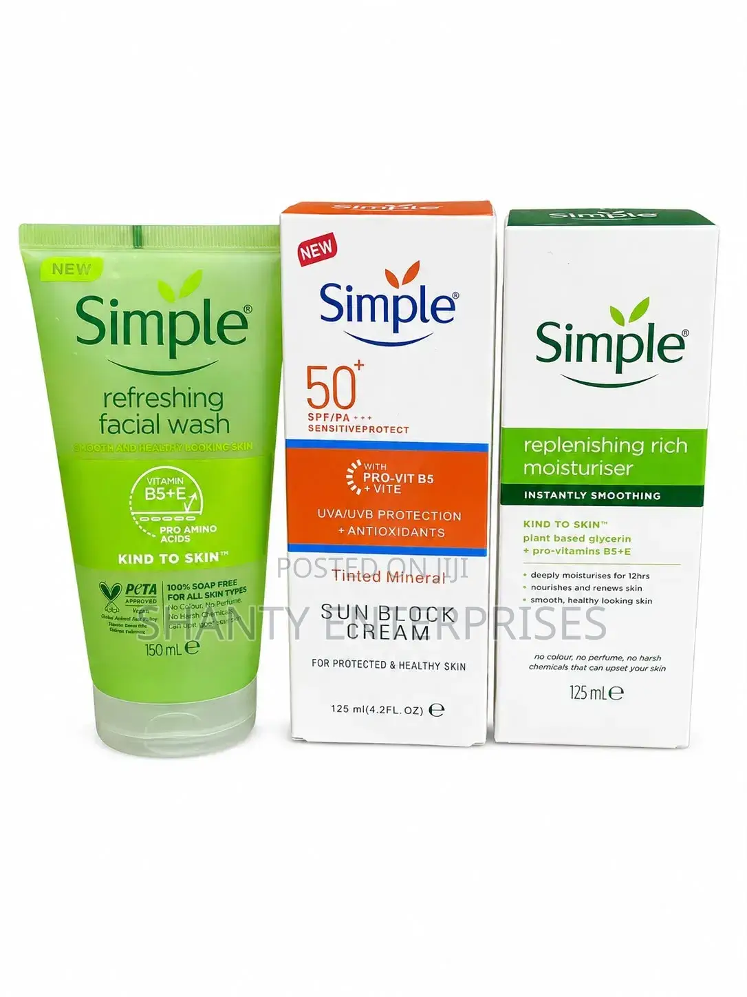 Simple Sunscreen Spf50 for Sensitive Skin