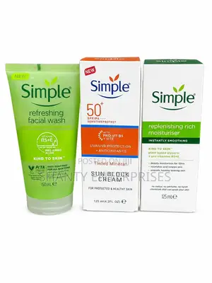 Simple Sunscreen Spf50 for Sensitive Skin