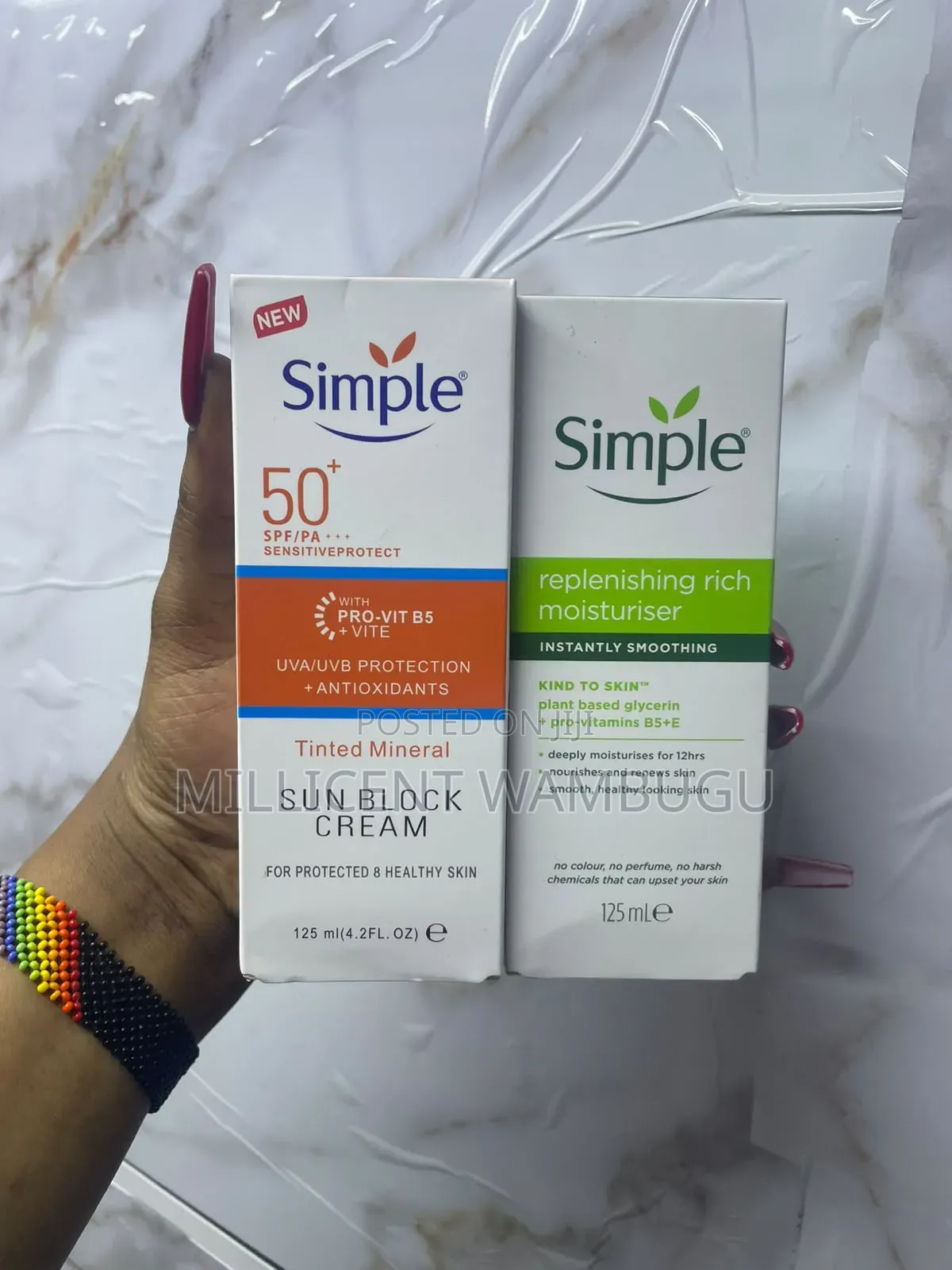 Simple Sunscreen Spf50 for Sensitive Skin
