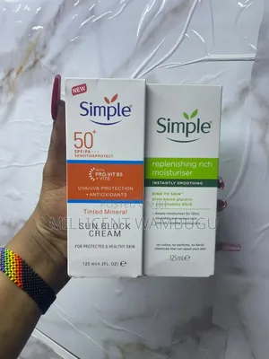 Simple Sunscreen Spf50 for Sensitive Skin