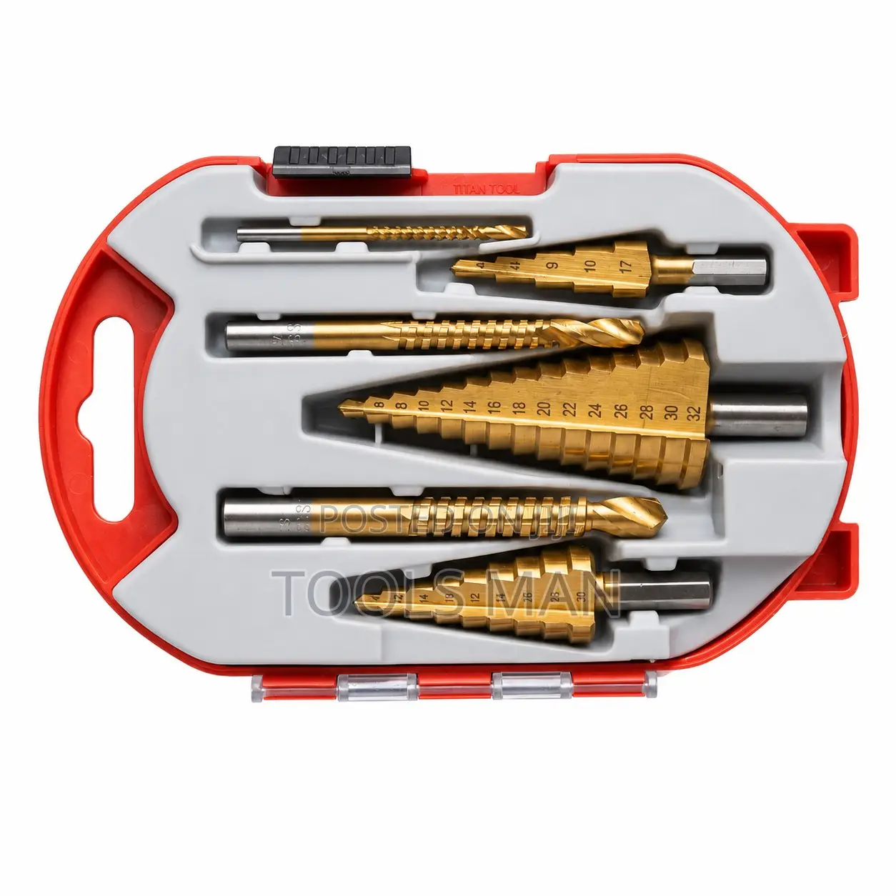 Step Drill and Saw Drill Bit Set -6-Piece HSS Gold