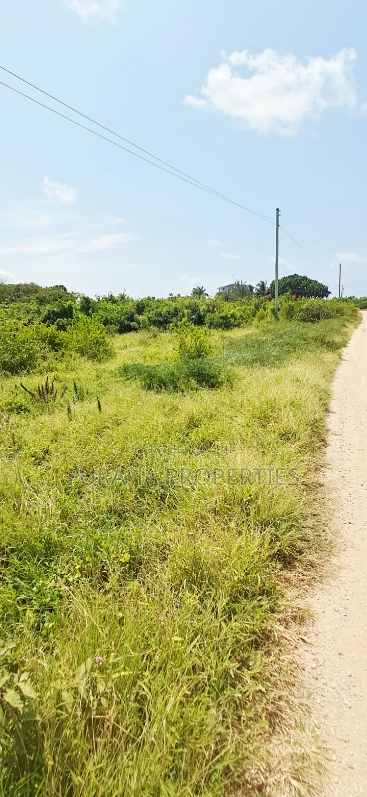 For Sale 2 Acres at the 2nd Raw Beach Shanzu