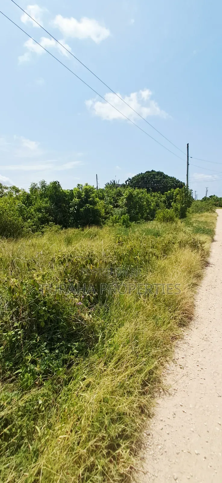 For Sale 2 Acres at the 2nd Raw Beach Shanzu