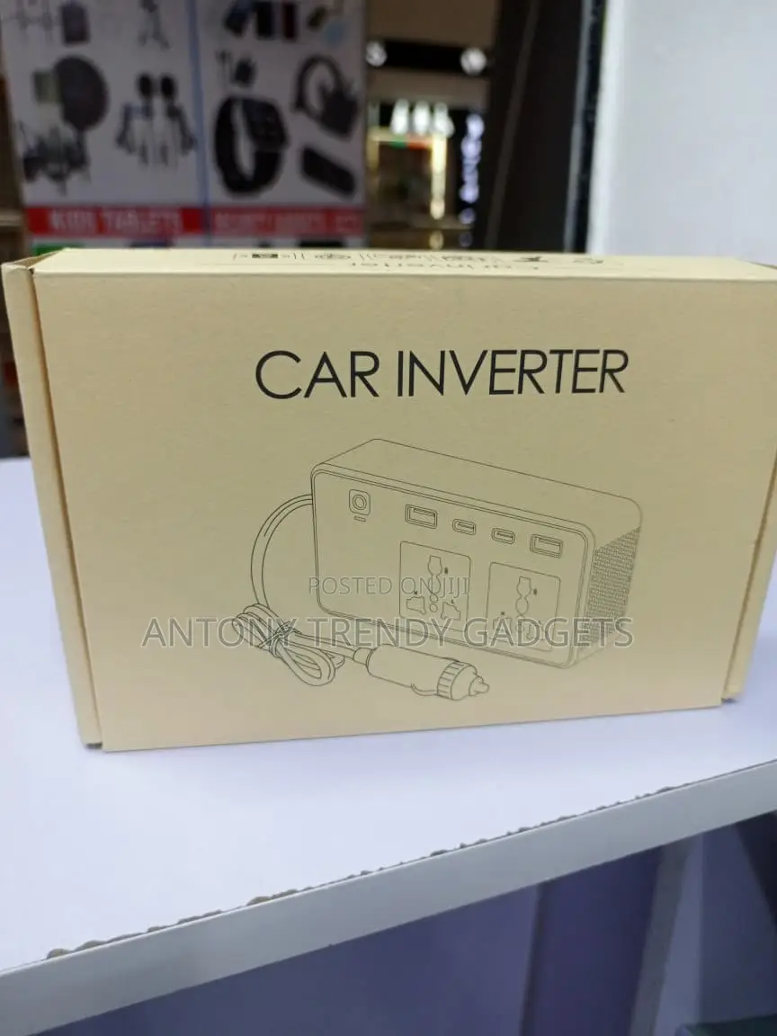 200W Car Power Inverter 12V to 220V With USB Type-C Ports