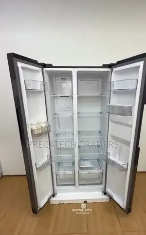 Syinix 460L Side-by-Side Refrigerator With LED Light