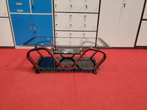 Glass and Wood Coffee Table - thumbnail 2