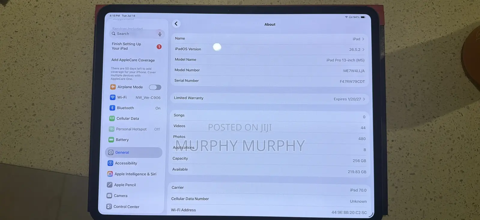 Apple iPad Pro 256 GB Gray