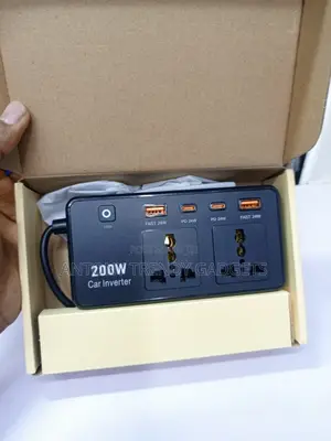 Car Power Inverter 200W 220V AC Dual Socket USB Charger