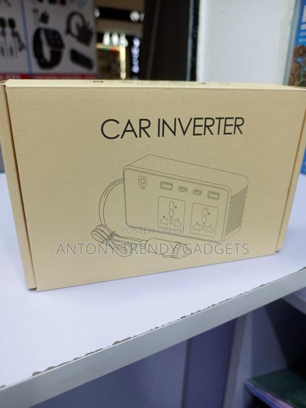 200W Car Inverter Adapter With PD Type-C USB Ports