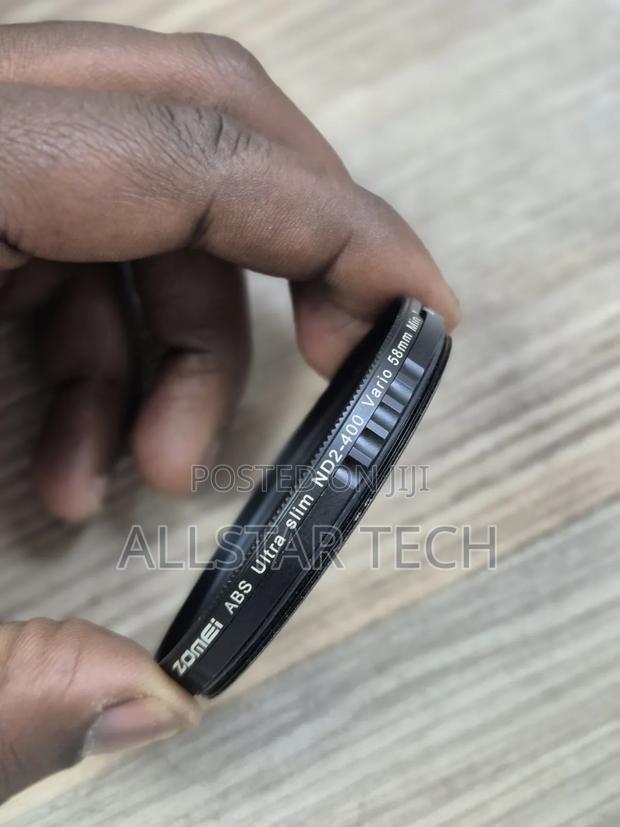 The ZOMEI ABS Ultra Slim ND2-400 (58mm) Clean.