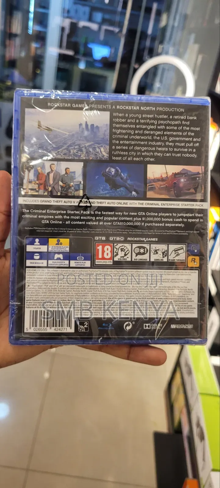 GTA 5 Premium Edition PS4 – Original Game Disc