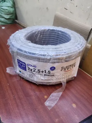 2.5mm Twin Cable With Earth Elsewedy