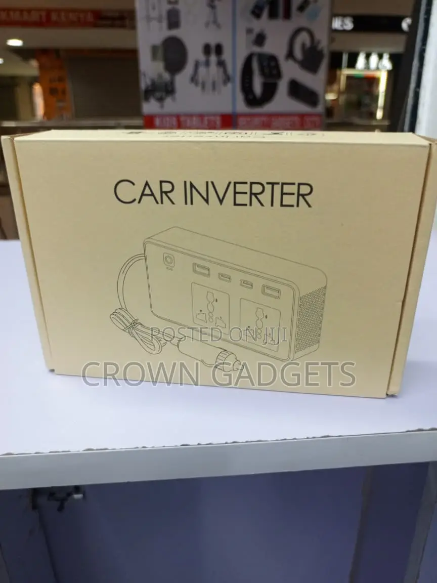 12v Car Power Inverter 220v AC USB Type-C Pd 24w