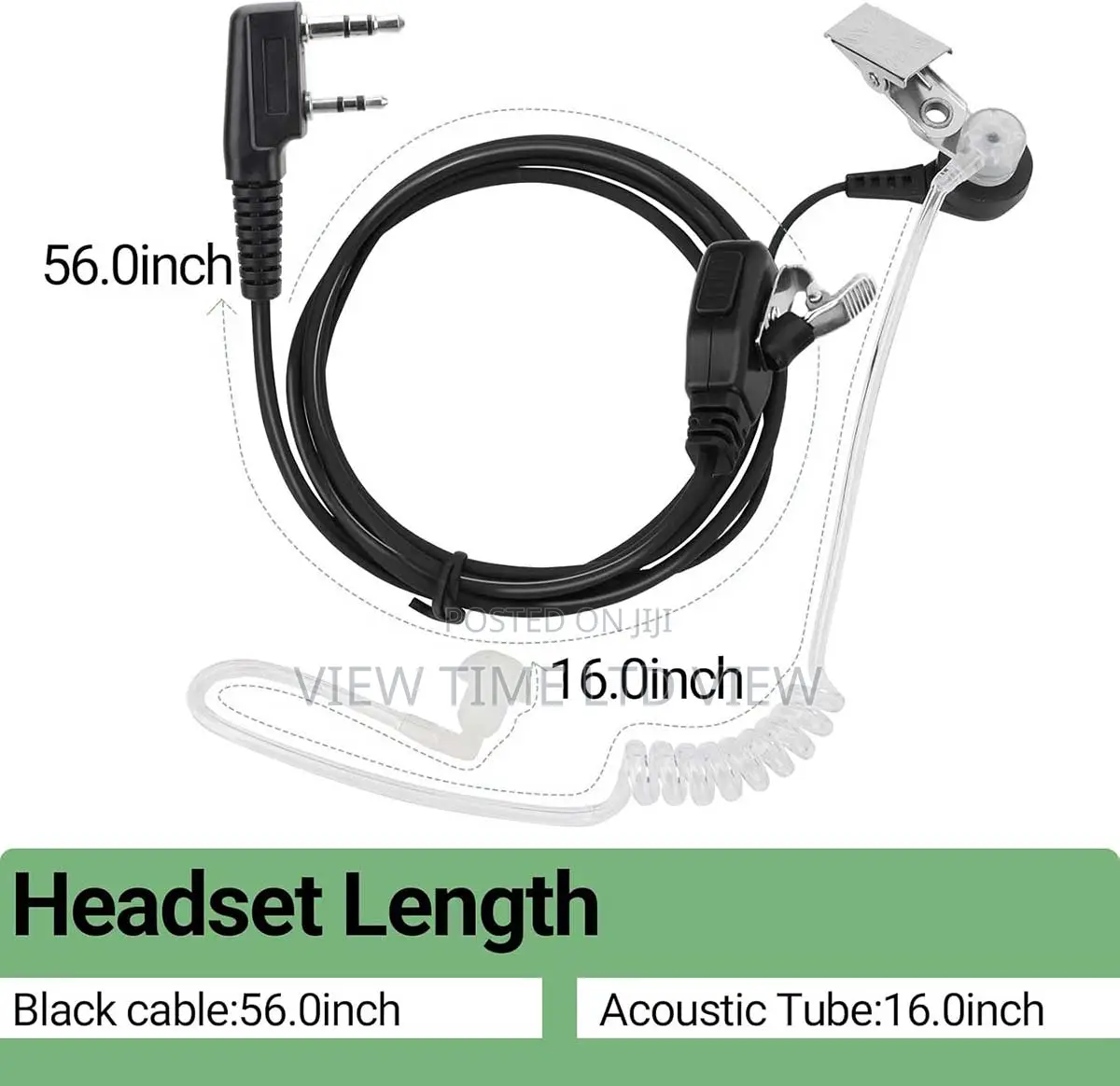 BAOFENG Walkie Talkie Earpiece With Mic | 2 Pin Radio Headset