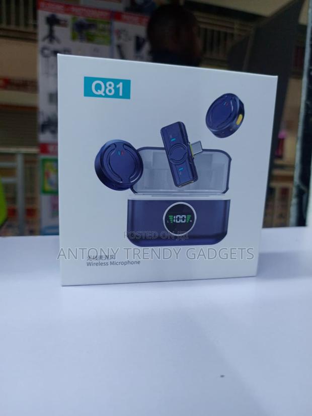 Q81 Dual Clip-on Wireless Microphone for iPhone Android - thumbnail 2